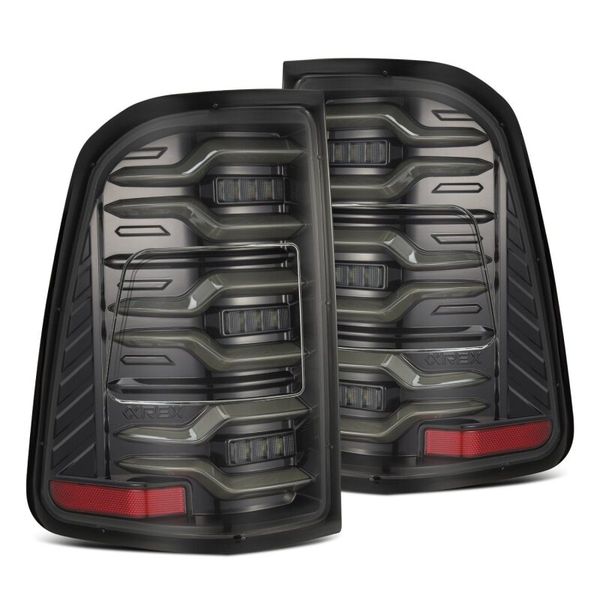 【USA在庫あり】 AlphaRex 19-21 Dodge Ram 1500 Luxx-Series LED Tail Lights Alpha-Black w/Activ Light/Seq Signal arx640030 HD店
