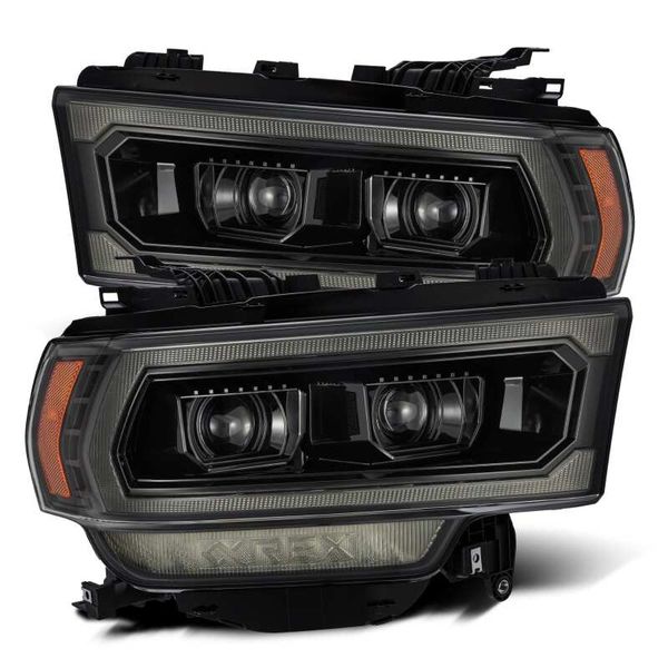 【USA在庫あり】 AlphaRex 19-21 Ram 2500 LUXX LED Proj Headlights Plank Style Alpha Blk w/Activ Light/Seq Signal/DRL arx880549 HD店