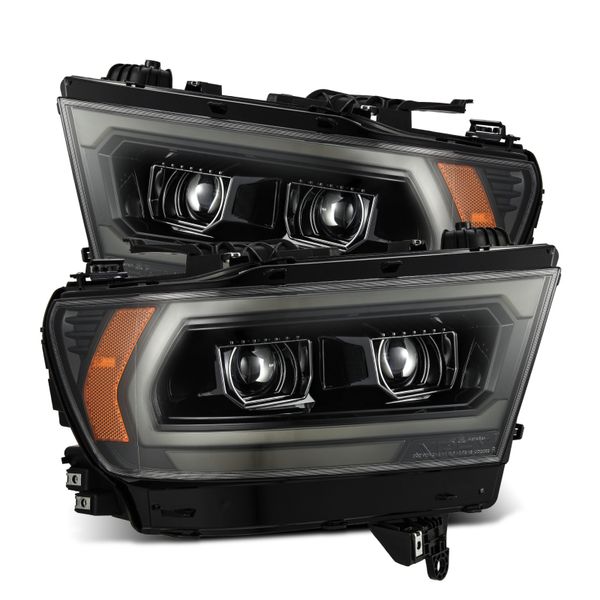 【USA在庫あり】 AlphaRex 19-22 Dodge Ram 1500 PRO-Series Projector Headlights Alpha Black w/Seq Signal/DRL arx880573 HD店
