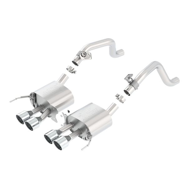 【USA在庫あり】 Borla 2014 Chevy Corvette C7 w/ AFM w/o NPP Atak Rear Section Exhuast Quad Rd Rl IC Tips bor11863 HD店