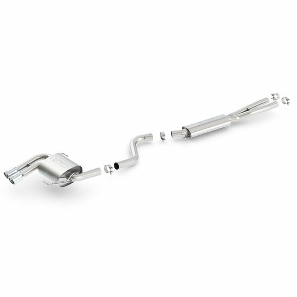 【USA在庫あり】 Borla 08-12 BMW 328i Sdm E90 2.0L RWD Dual Left Rear Exit Touring Cat-Back Exhaust bor140505 HD店