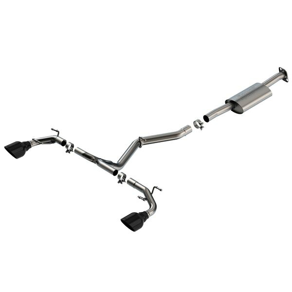 【USA在庫あり】 Borla 22-23 Subaru BRZ/Toyota GR86 2.4L RWD AT/MT S-Type Catback Exhaust - Black Chrome Tips bor140909BC HD店