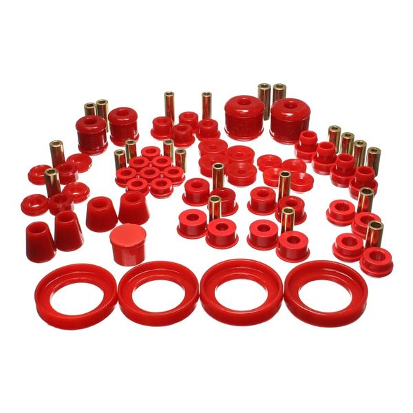 【USA在庫あり】 Energy Suspension 97-01 Honda Prelude (Type SH only) Red Hyper-Flex Master Bushing Set eng16.18113R HD店