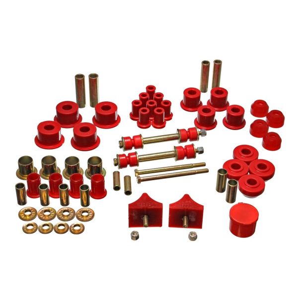【USA在庫あり】 Energy Suspension 66-76 Chrysler A Body - Dart/Demon/Duster/Valiant Red Hyper-flex Master Bushing Se eng5.18104R HD店