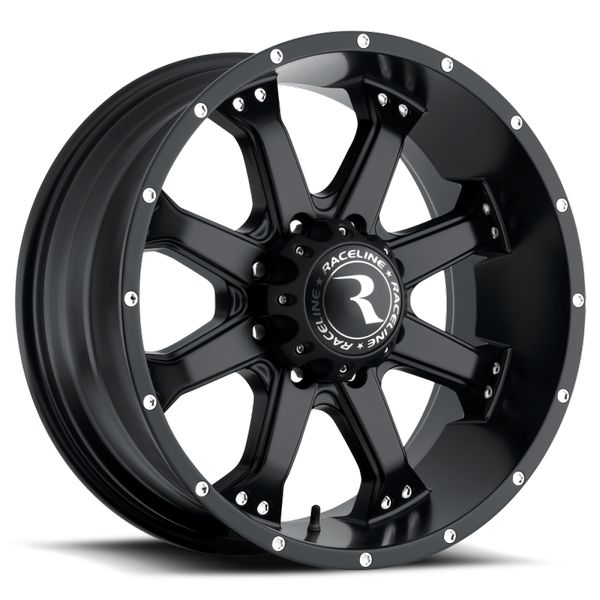【USA在庫あり】 Raceline 991B Assault 17x9in / 6x139.7 BP / 25mm Offset / 106.1mm Bore - Satin Black Wheel rcl991B-79060+25 HD店