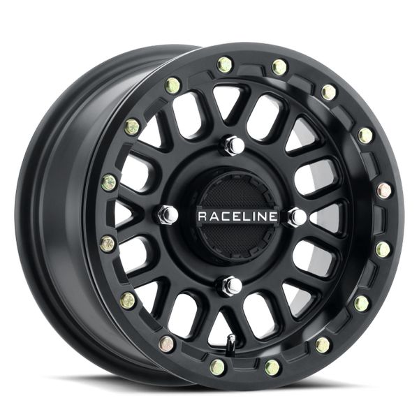 【USA在庫あり】 Raceline A92B Podium 14x7in / 4x156 BP / 10mm Offset / 132.5mm Bore - Satin Black Beadlock Wheel rclA93B-47056+10 HD店