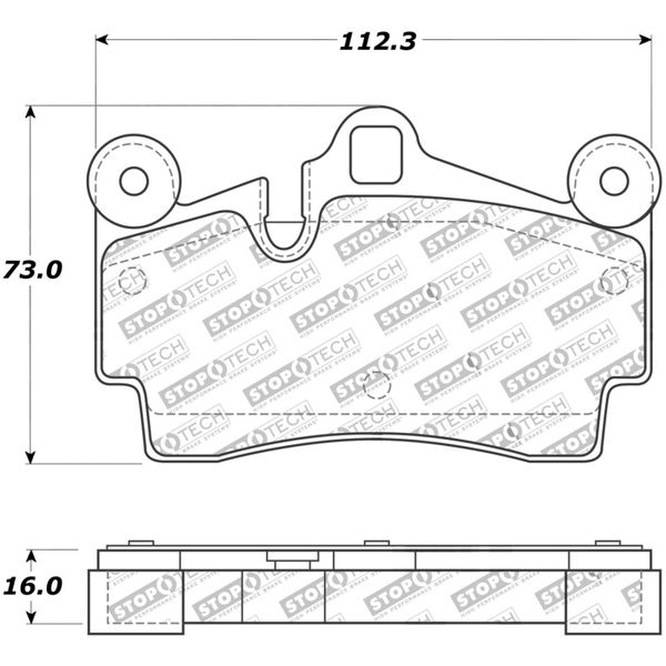 【USA在庫あり】 StopTech Street Touring Brake Pads sto308.09780 HD店