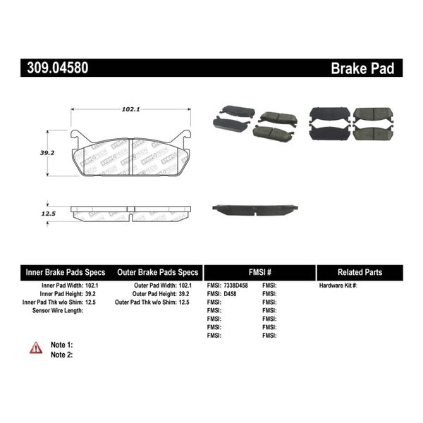 【USA在庫あり】 StopTech Performance 90-93 Mazda Miata Rear Brake Pads D525 sto309.04580 HD店