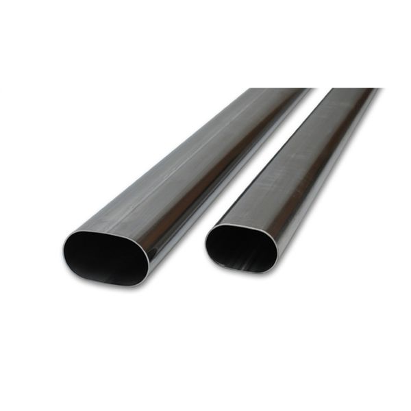 【USA在庫あり】 Vibrant 3in Oval (Nominal Size) T304 SS Straight Tubing (16 ga) - 5 foot length vib13182 HD店