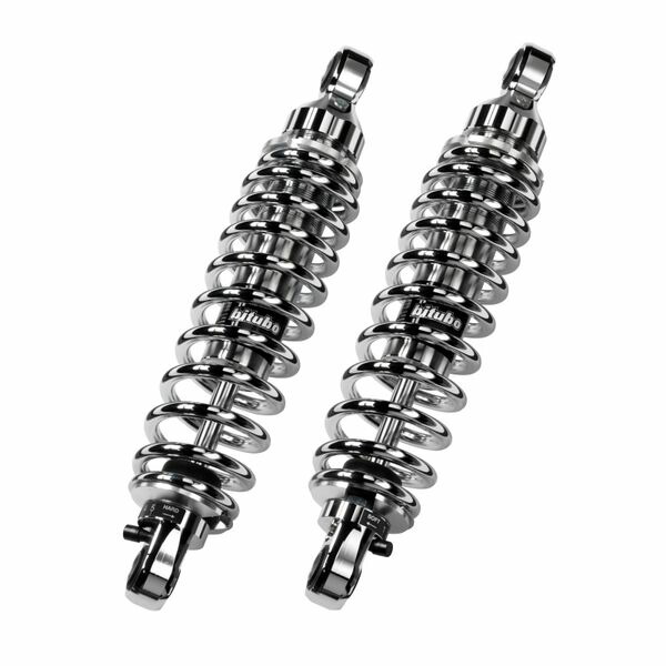 【USA在庫あり】 Bitubo WME0 Twinshocks Adjustable: Spring Preload, Rebound, Length 331mm, Chrome Edition bitHD036WME03 HD店