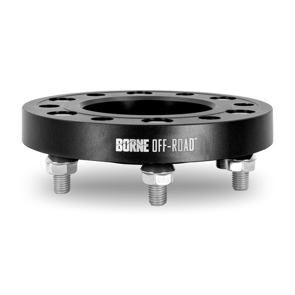 【USA在庫あり】 Borne Off-Road Wheel Spacers - 6x139.7 - 93.1 - 25mm - M12 - Black brnBNWS-001-250BK HD店
