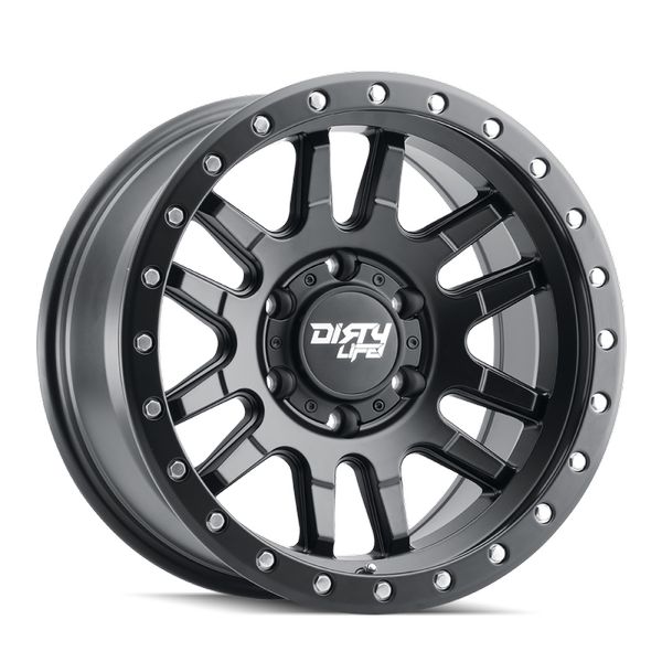 【USA在庫あり】 Dirty Life 9309 Canyon Pro 17x9/6x139.7 BP/-12mm Offset/106mm Hub Matte Black Wheel - Beadlock dlw9309-7983MB12 HD店 40,886円