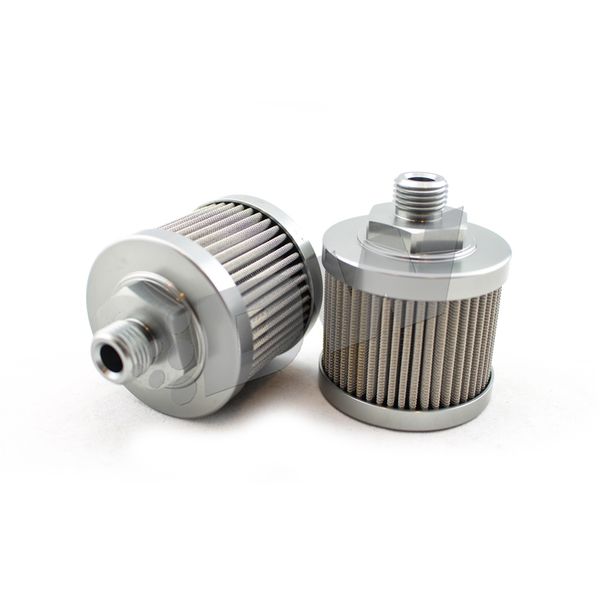 【USA在庫あり】 DeatschWerks Stainless Steel 6AN 100 Micron Universal Fuel Pump Pre-Filter dwk8-01-06100 HD店