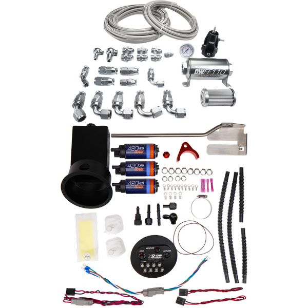 【USA在庫あり】 DeatschWerks 94-02 Nissan Silvia and Skyline X2 Surge Module with DW420 Pumps and PTFE Plumbing Kit dwk9-421-625-7022 HD店