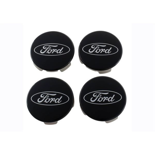 【USA在庫あり】 Ford Racing Ford Truck/SUV Black And Chrome Wheel Center Cap Kit frpM-1096K-BCT HD店