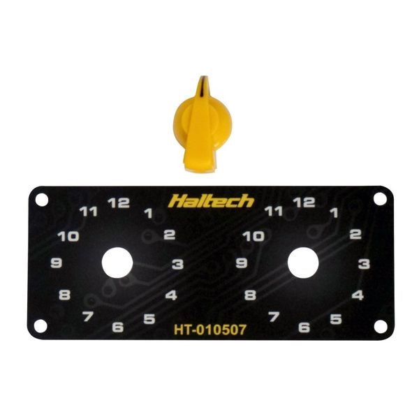 【USA在庫あり】 Haltech Dual Switch Panel Kit w/Yellow Knob halHT-010509 HD店