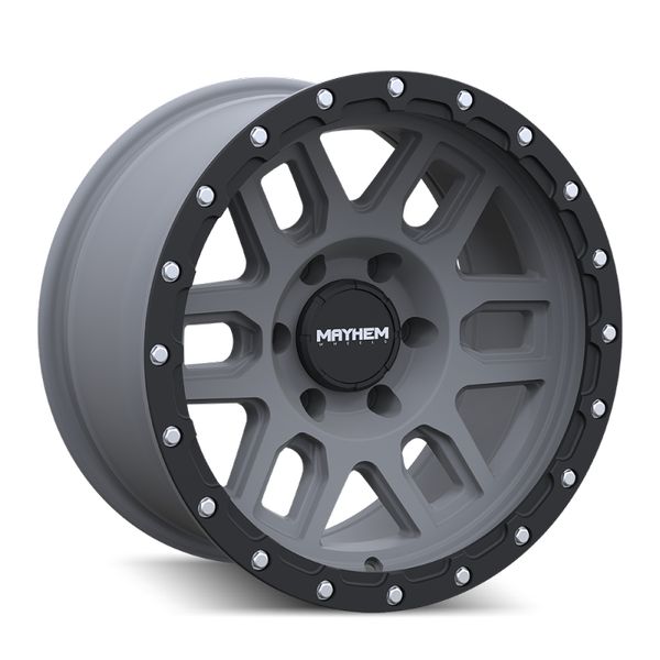 【USA在庫あり】 Mayhem 8304 Delta 17x9 / 6x139.7 BP / -12mm Offset / 106mm Hub Matte Gunmetal- Matte Black Lip Wheel may8304-7983MGT12 HD店