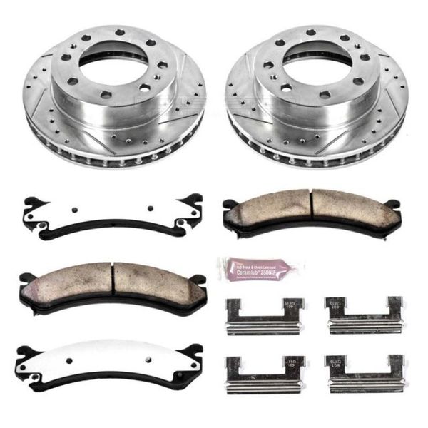 【USA在庫あり】 Power Stop 00-05 Cadillac DeVille Front Z36 Truck & Tow Brake Kit psbK2020-36 HD店