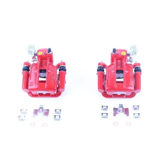 【USA在庫あり】 Power Stop 94-01 Ford Mustang Rear Red Calipers w/Brackets - Pair psbS4824A HD店