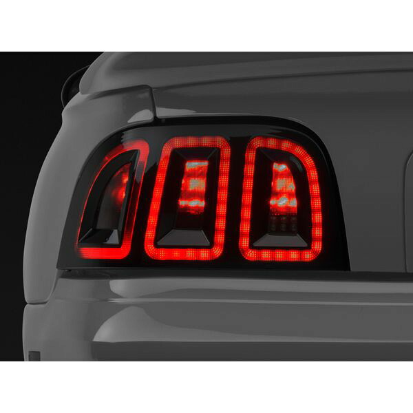 【USA在庫あり】 Raxiom 96-98 Ford Mustang Icon LED Tail Lights- Black Housing (Smoked Lens) rax389876 HD店