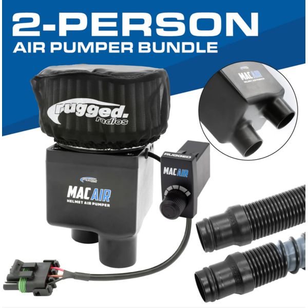 【USA在庫あり】 Rugged Radios MAC Air 2-Person Helmet Air Pumper (Bundle) rgdMAC-2P-KIT HD店