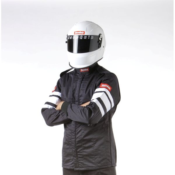 【USA在庫あり】 RaceQuip Black SFI-5 Jacket - Medium rqp121003 HD店