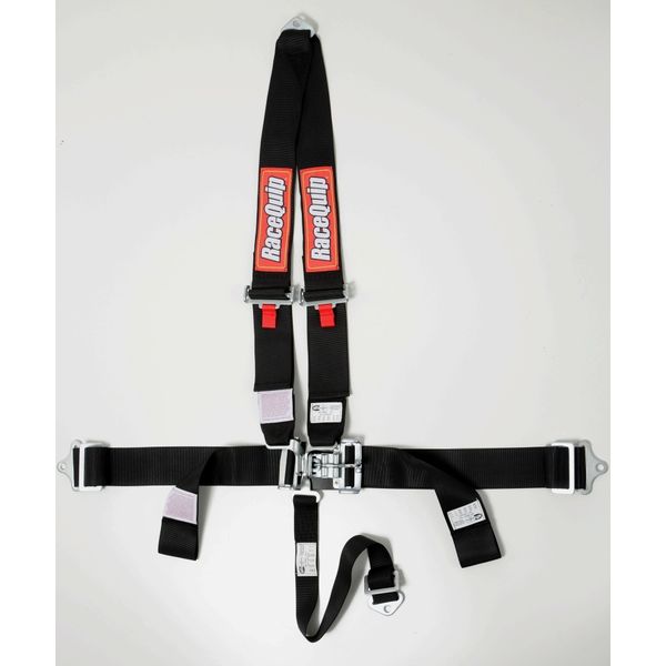 【USA在庫あり】 RaceQuip Black L & L V4pt Seat Belt rqp713003 HD店