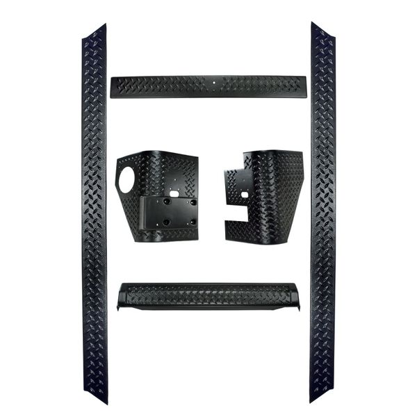 【USA在庫あり】 Rugged Ridge 6-Piece Body Armor Kit 97-06 Jeep Wrangler TJ rug11650.51 HD店