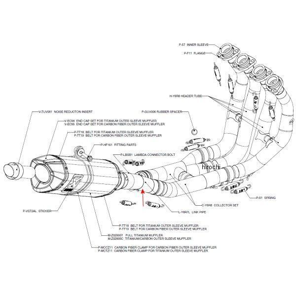アクラポビッチ AKRAPOVIC リンクパイプ YZF-R6 ステンレス L-Y6R7L HD店｜ヒロチー商事 ハーレー 店 30,183円