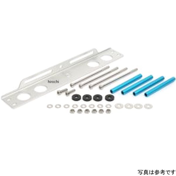 アクティブ ACTIVE ラウンドオイルクーラーステーセット 補修用パーツ 9インチ10段 84年-03年 84年-03年 GPZ900R シルバー 14057034 HD店