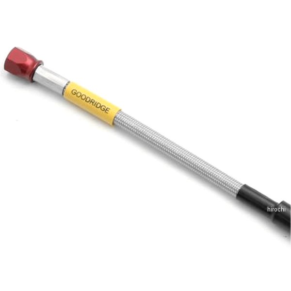 グッドリッジ ビルドアライン ユニバーサル ブレーキホース ロードモデル用 全長2360mm アルミ/クリア A32320 HD店