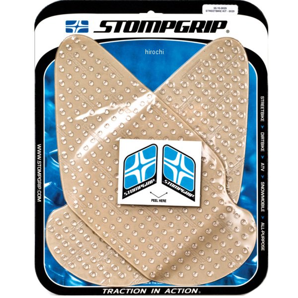 ストンプグリップ STOMPGRIP タンク グリップ ボルケーノ 03年-11年 ZX-6R、ZZ-R600クリア 55-10-0029C HD店