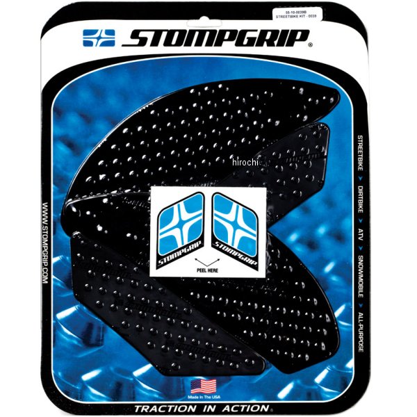 【メーカー在庫あり】 ストンプグリップ STOMPGRIP タンク グリップ ボルケーノ 09年-11年 ニンジャ 650R 黒 55-10-0039B HD店