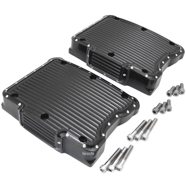 【USA在庫あり】 コビントン Covingtons ロッカーボックス カバー 99年-17年 Twin Cam ディンプル 黒 0940-1356 HD店