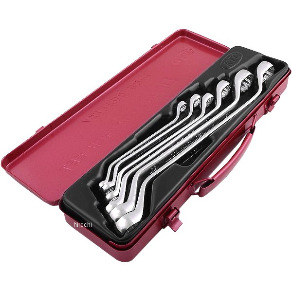 【メーカー在庫あり】 KTC 京都機械工具 45°ロングめがねレンチセット(6本組) M2506-KC HD店