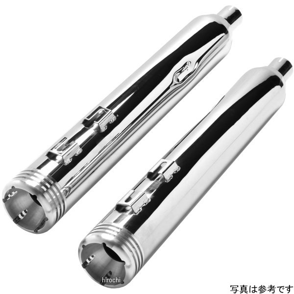 モーターステージ スリップオンマフラー ブラスファットマン テーパーエンド 12年以降 FLD、FXDL クローム 20120005T HD店