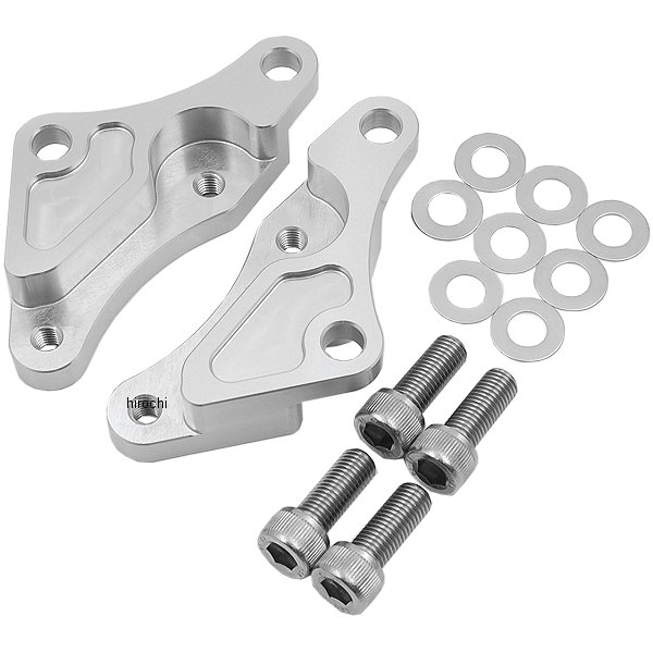 【メーカー在庫あり】 アクティブ ACTIVE フロントキャリパーサポート ブレンボ65mmピッチパッド&STDローター径 92年-06年 VTR1000F シルバー 1470014S HD店