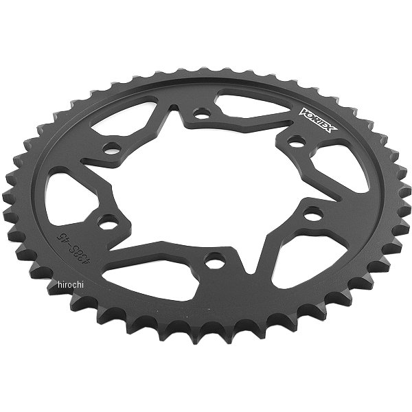 【USA在庫あり】 ボルテックス Vortex リア スプロケット 45T/530 84年-14年 ZX600A、YZF-R1、FZ1 スチール 黒 1210-0545 HD店｜ヒロチー商事 ハーレー 店 9,787円