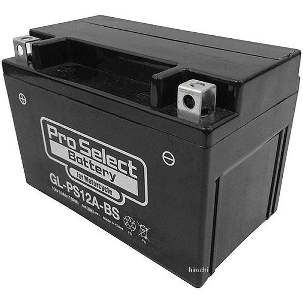 プロセレクト PROSELECT バイク用 バッテリー ジェルタイプ GL-PS12A-BS YT12A-BS互換 (液入り充電済み) PSB173 HD店