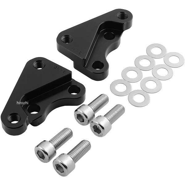 【メーカー在庫あり】 アクティブ ACTIVE フロントキャリパーサポート ブレンボ40mmピッチ&STDローター径対応 89年-06年 ZZR1100D 黒 1477002B HD店