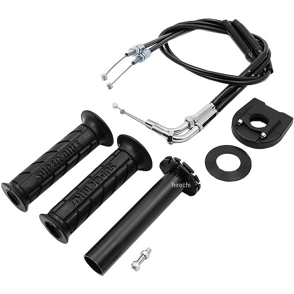 人気のファッションブランド 汎用スロットルキット Active アクティブ タイプ3 Hd店 メッキ 黒 900mm 巻取径f40 車用品 バイク用品 バイク用品
