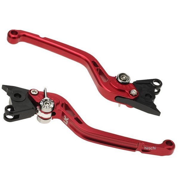 【メーカー在庫あり】 ユーカナヤ U-KANAYA ビレットレバーセット スタンダードタイプ ロング YZF-R3、YZF-R25 赤 YA040-082-0105 HD店
