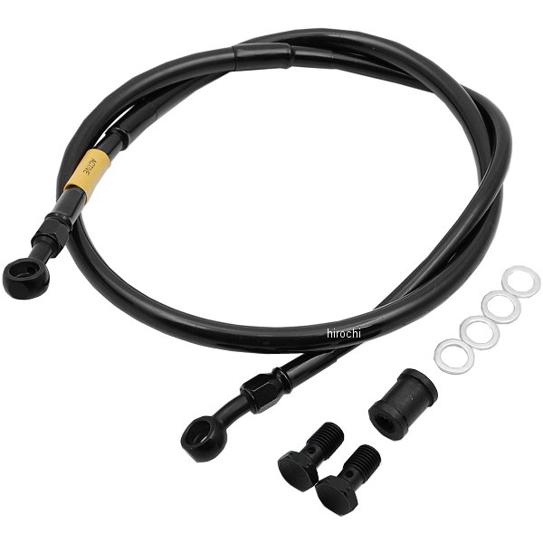 グッドリッジ ビルドアライン フロント ブレーキホースキット 03年-08年 KSR110 ステンレス/黒 20779120 HD店|ヒロチー商事 ハーレー 店