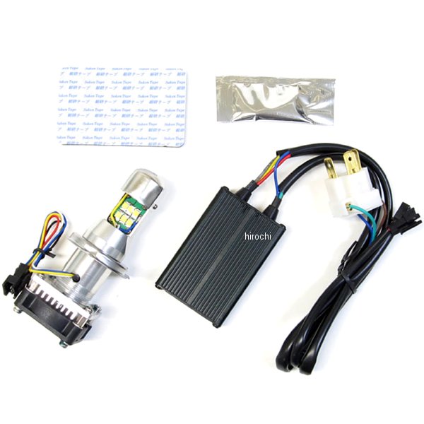 プロテック PROTEC サイクロンLEDバルブ LB4-L H4 Hi/Lo 6000K ロングヒートシンクタイプ 65002 HD店