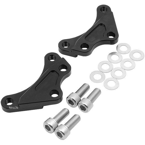 【メーカー在庫あり】 アクティブ ACTIVE フロントキャリパーサポート ブレンボ40mmピッチ&STDローター径対応 84年-07年 XJR400、TZR250 黒 1470046B HD店|ヒロチー商事 ハーレー 店