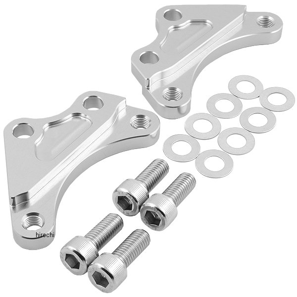【メーカー在庫あり】 アクティブ ACTIVE フロントキャリパーサポート ブレンボ40mmピッチ&STDローター径 84年-07年 XJR400、TZR250 シルバー 1470046S HD店