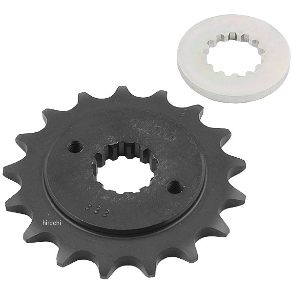 サンスター SUNSTAR フロント スプロケット スペーサー付き 520コンバート 520/17T 78年-00年 GSX1100S、GS1000 スチール 黒 S333-17 HD店