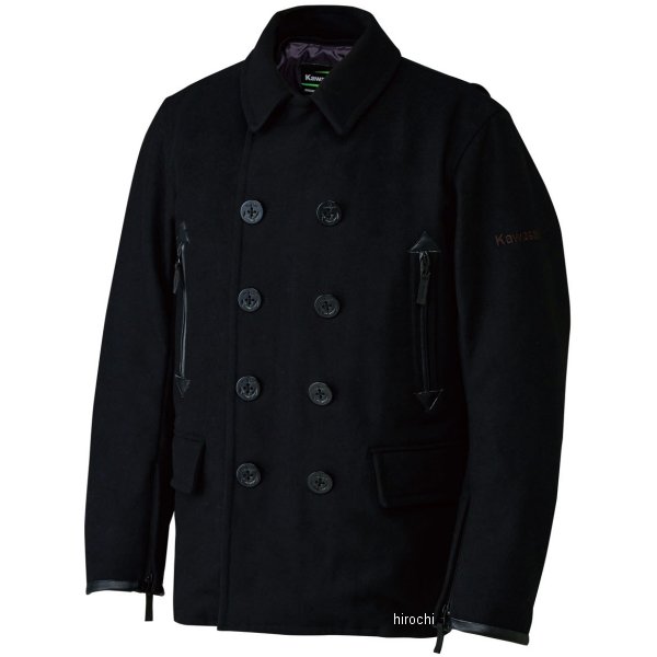 メンズファッション コート ジャケット お1人様1点限り 黒 カワサキライディングピーコート 秋冬モデル カワサキ純正 J Lサイズ Hd店 J8001 2741 Curiosidadesgastronomicas Com