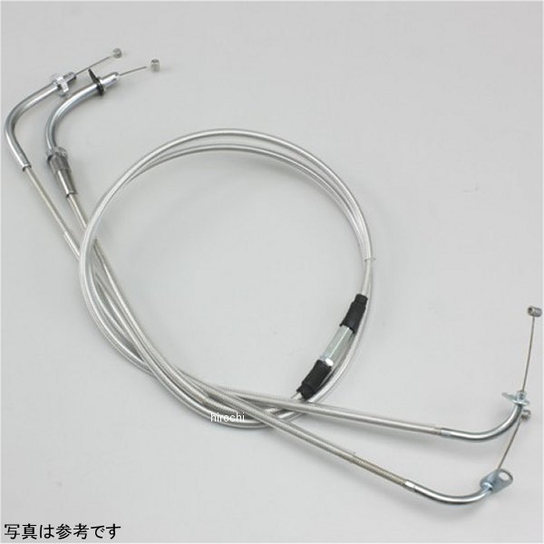 【メーカー在庫あり】 ハリケーン ロングスロットルケーブルW +260mm 10年以降 ドラッグスター ステンレスメッシュ HB6345M-30 HD店