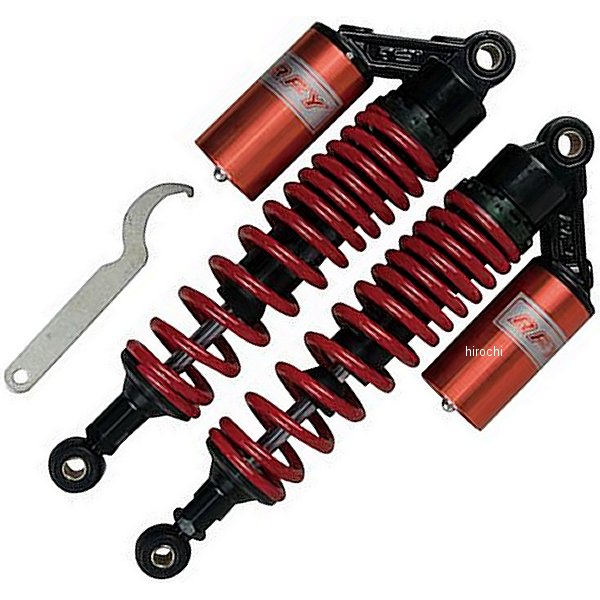 エナジープライス リアサスペンション タンク付き 340mm 黒/赤 2本入り 013010485 HD店
